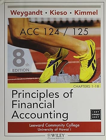 principles of financial accounting chapters 1 18   with campus cycle shop for university of hawii leeward cc
