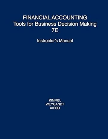 instructors manual to accompany financial accounting tools for business decision making 7th edition paul d