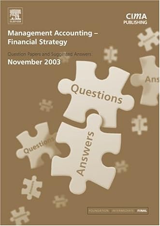 management accounting financial strategy november 2003 exam qandas 1st edition graham eaton 0750662425,
