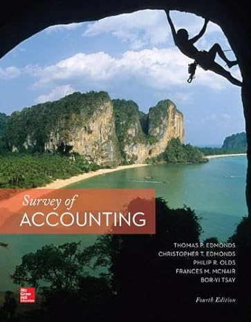 loose leaf for survey of accounting 4th edition thomas edmonds ,philip olds ,frances mcnair ,bor yi tsay