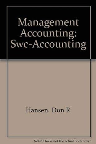management accounting 5th edition don hansen ,maryanne m mowen 0324012306, 978-0324012309