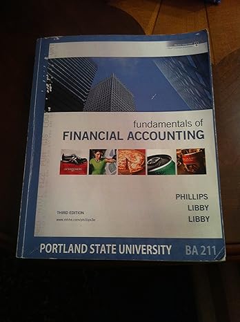 Fundamentals Of Financial Accounting   Ww Nb Com/P Phillips Libby Libby Portland State University Ba 211