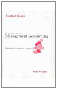 introduction to management accounting 13th edition charles t horngren 0131440799, 978-0131440791