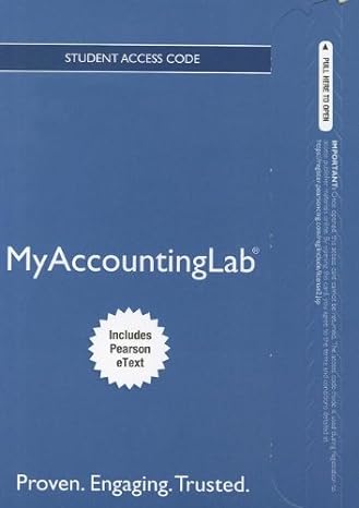 new myaccountinglab with pearson etext  access card for shapland and turner cases in financial accounting 1st
