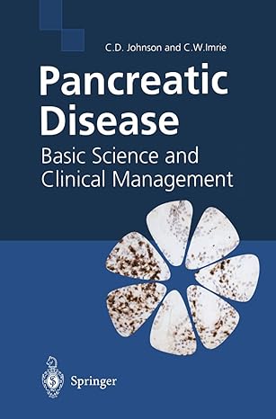 pancreatic disease basic science and clinical management 1st edition colin d johnson ,clement w imrie