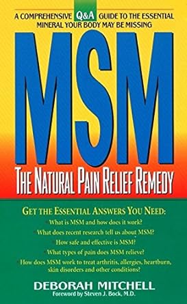 msm the natural pain relief remedy 1st edition deborah mitchell 0380808994, 978-0380808991