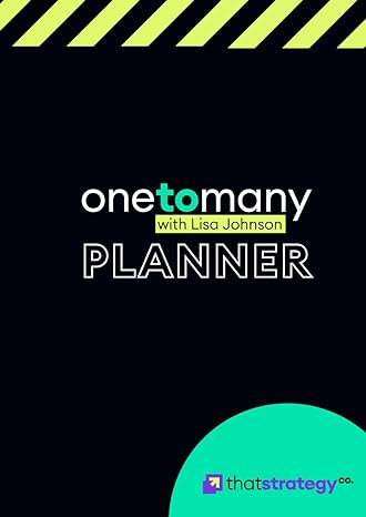 one to many planner 1st edition lisa johnson b0czjhwzh4
