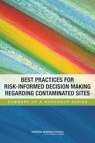 best practices for risk informed decision making regarding contaminated sites summary of a workshop series