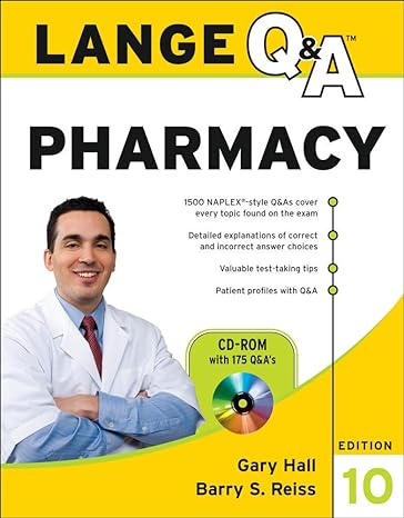 lange qanda pharmacy 10th edition gary hall ,barry reiss 0071740678, 978-0071740678