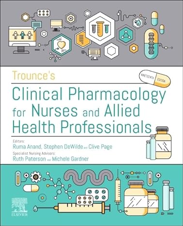 trounces clinical pharmacology for nurses and allied health professionals 19th edition clive p page obe phd