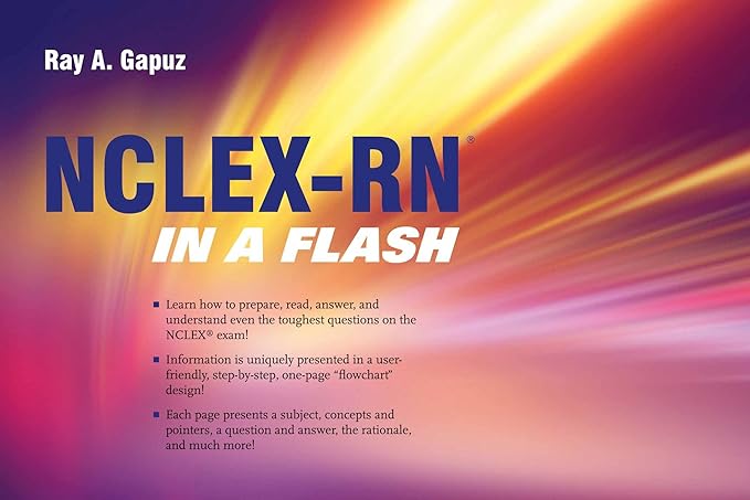 nclex rn in a flash 1st edition ray gapuz 0763761974, 978-0763761974