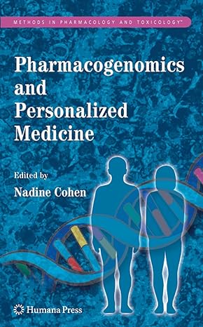 pharmacogenomics and personalized medicine 1st edition nadine cohen 1617379212, 978-1617379215