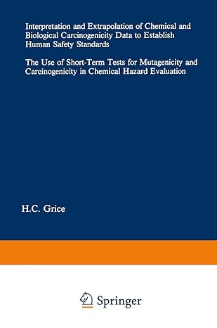 Interpretation And Extrapolation Of Chemical And Biological Carcinogenicity Data To Establish Human Safety Standards The Use Of Short Term Tests For Evaluation