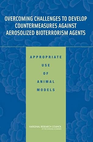 overcoming challenges to develop countermeasures against aerosolized bioterrorism agents appropriate use of