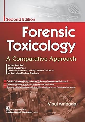 forensic toxicology a comparative approach 2nd edition vipul ambade 9390709261, 978-9390709267