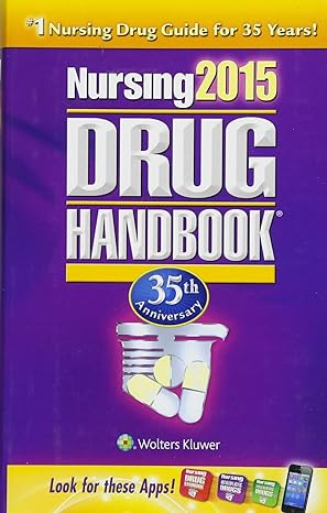 nursing drug handbook 2015 35th edition lorraine hallowell ,karen c comerford 1469837447 ,  978-1469837444