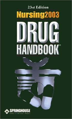 nursing 2003 drug handbook 23rd edition springhouse corporation 1582551707, 978-1582551708