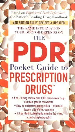 the pdr pocket guide to prescription drugs 6th rev edition thompson pdr 0743476697, 978-0743476690