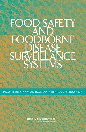 food safety and foodborne disease surveillance systems proceedings of an iranian american workshop 1st