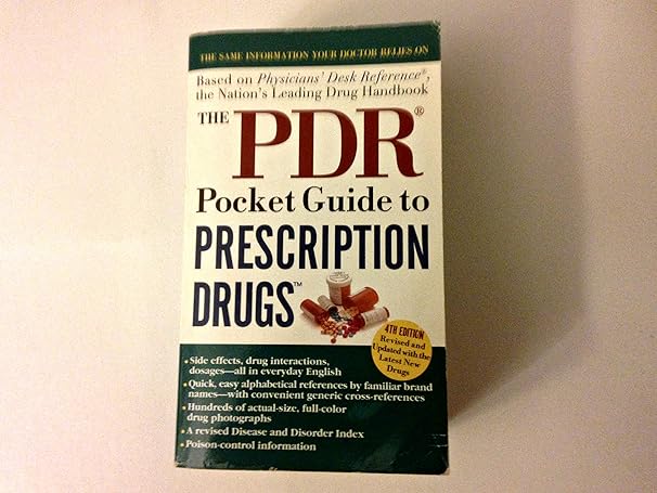 the pdr pocket guide to prescription drugs 4th edition medical economics co 0671786431, 978-0671786434