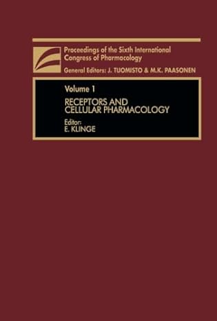 receptors and cellular pharmacology proceedings of the sixth international congress of pharmacology 1st