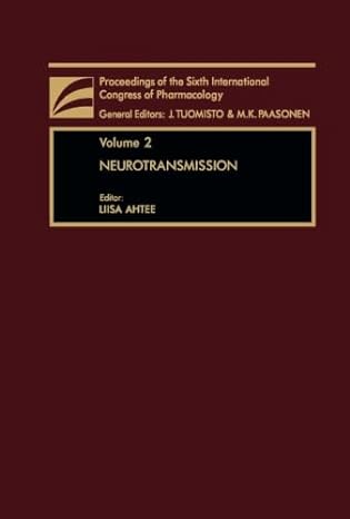 neurotransmission proceedings of the sixth international congress of pharmacology 1st edition liisa ahtee