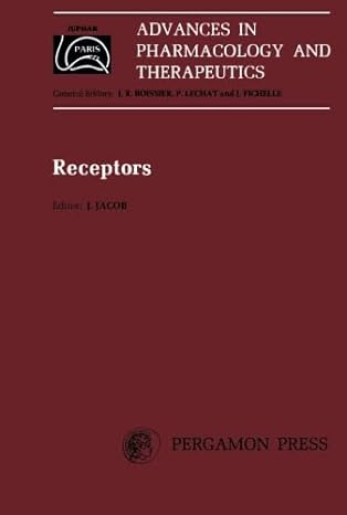 receptors proceedings of the 7th international congress of pharmacology paris 1978 1st edition j jacob