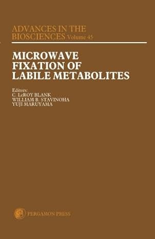 microwave fixation of labile metabolites proceedings of an official satellite symposium of the 8th