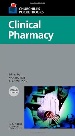churchills pocketbook of clinical pharmacy 2nd edition nick d barber bpharm phd mrpharms ,alan willson bpharm