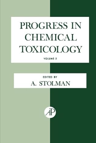 progress in chemical toxicology volume 5 1st edition abraham stolman 1483205819, 978-1483205816