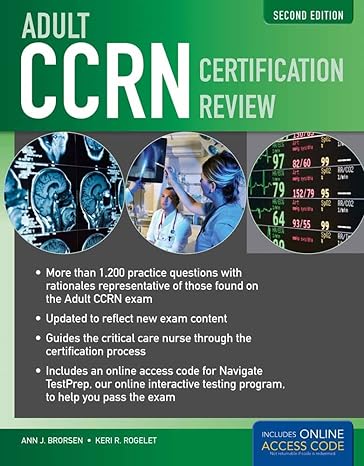 adult ccrn certification review 2nd edition ann brorsen 1284028380, 978-1284028386