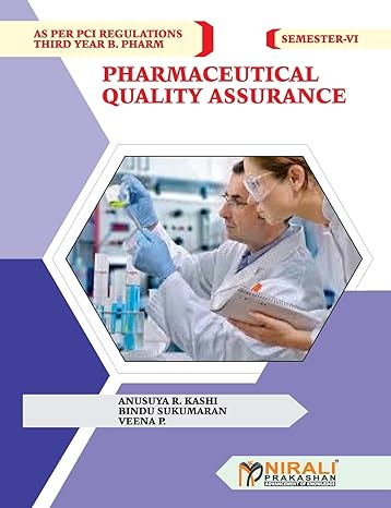 pharmaceutical quality assurance 1st edition anusuya kashi 9389825245, 978-9389825244
