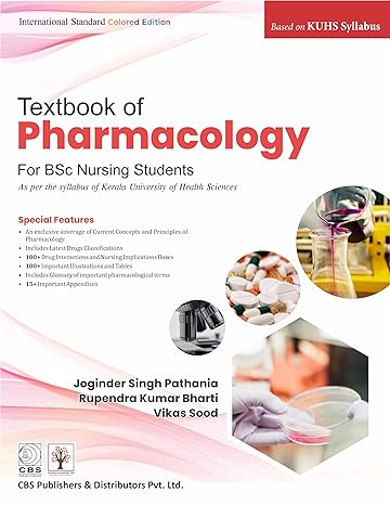 textbook of pharmacology 1st edition joginder pathania 9390619289, 978-9390619283