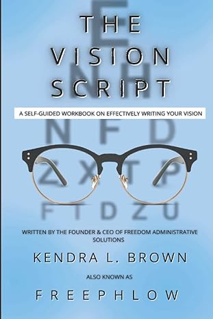 the vision script 1st edition kendra brown b09frzy618, 979-8464539549