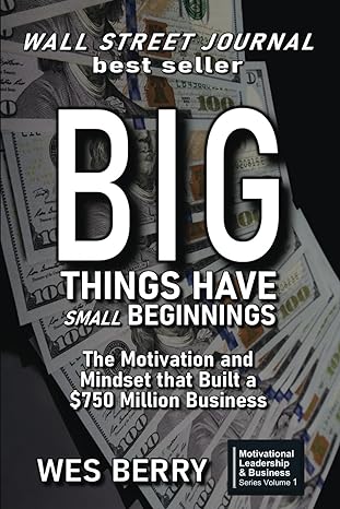 big things have small beginnings learn to play the great game 1st edition wes berry 0692181849, 978-0692181843