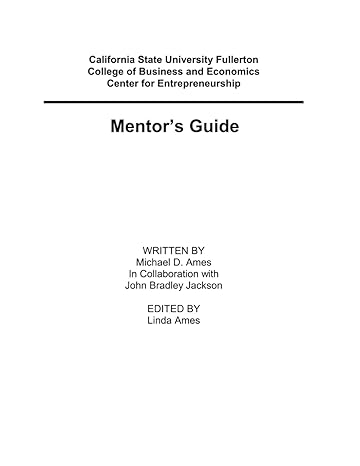 mentors guide 1st edition michael d ames ,john bradley jackson ,linda ames b0cy57573v, 979-8884034822