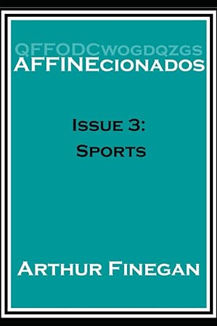 affinecionados book 3 sports 1st edition arthur finegan b09vpmlfnd, 979-8430980726