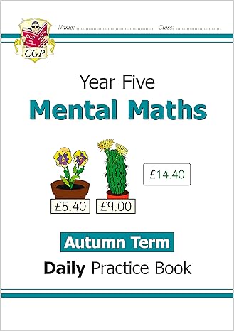 new ks2 mental maths daily practice book year 5 autumn term 1st edition cgp books 1789087694, 978-1789087697