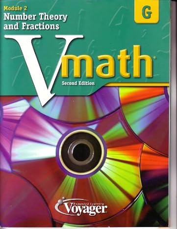 vmath module 2 level d number theory and fractions 1st edition staff 1416860282, 978-1416860280