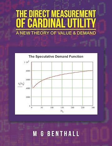 the direct measurement of cardinal utility a new theory of value and demand 1st edition m g benthall