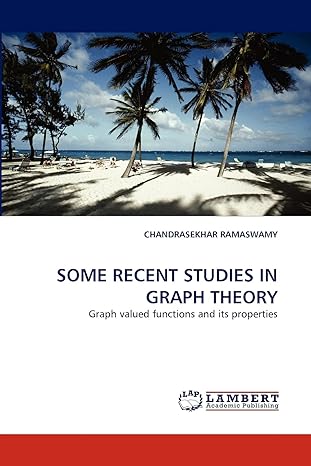 some recent studies in graph theory graph valued functions and its properties 1st edition chandrasekhar