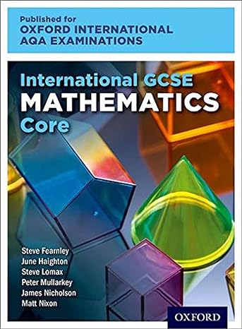 oxford international aqa examinations international gcse mathematics core 1st edition james nicholson