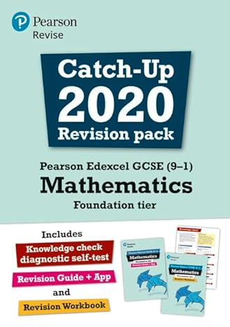 pearson revise edexcel gcse maths foundation catch up revision pack for home learning 2021 assessments and