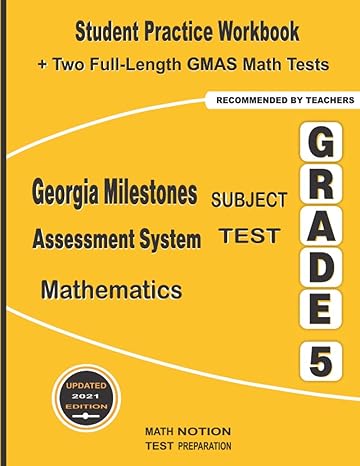 georgia milestones assessment system subject test mathematics grade 5 student practice workbook + two full