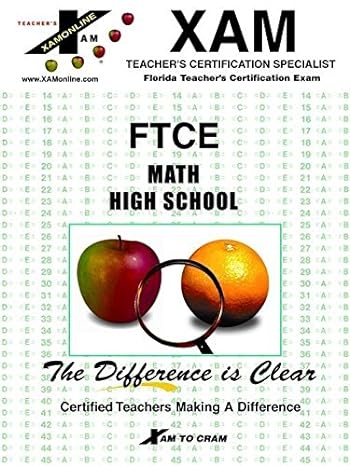 ftce mathematics high school 1st edition xamonline 1581973268, 978-1581973266