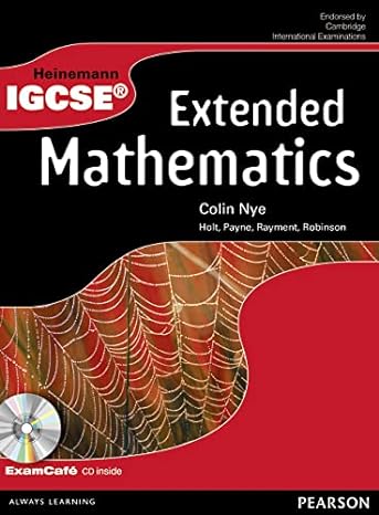 heinemann igcse extended mathematics student book with exam cafe cd 1st edition colin nye 0435966863,