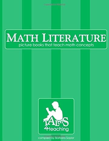 math literature picture books that teach math concepts 1st edition barbara saylor 179453637x, 978-1794536371
