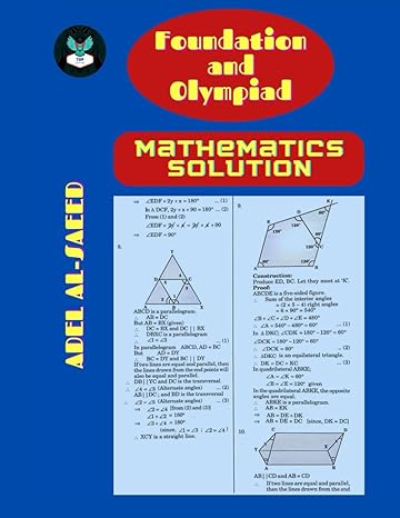 foundation and olympiad mathematics solution 1st edition adel al saeed b0cmdcjrlm, 979-8866196142
