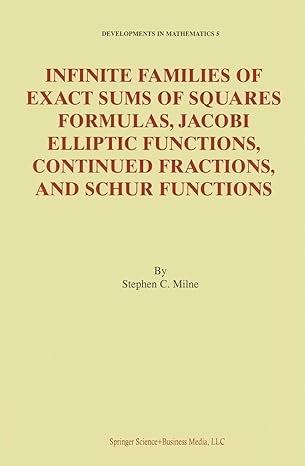 infinite families of exact sums of squares formulas jacobi elliptic functions continued fractions and schur