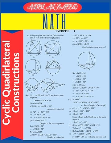 math cyclic quadirlateral constructions 1st edition adel al saeed b0c7j83hxm, 979-8397994811